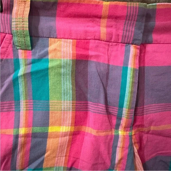 NWT J Crew Plaid Cotton Shorts - Picture 3 of 5